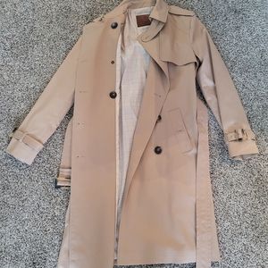 Massimo Dutti - - Classic Cotton Trench Coat - Beige- L